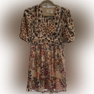 Ba&sh floral print mini dress size xs in excellent condition